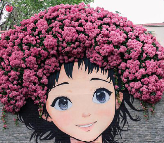  宁强墙体彩绘-网红墙打卡